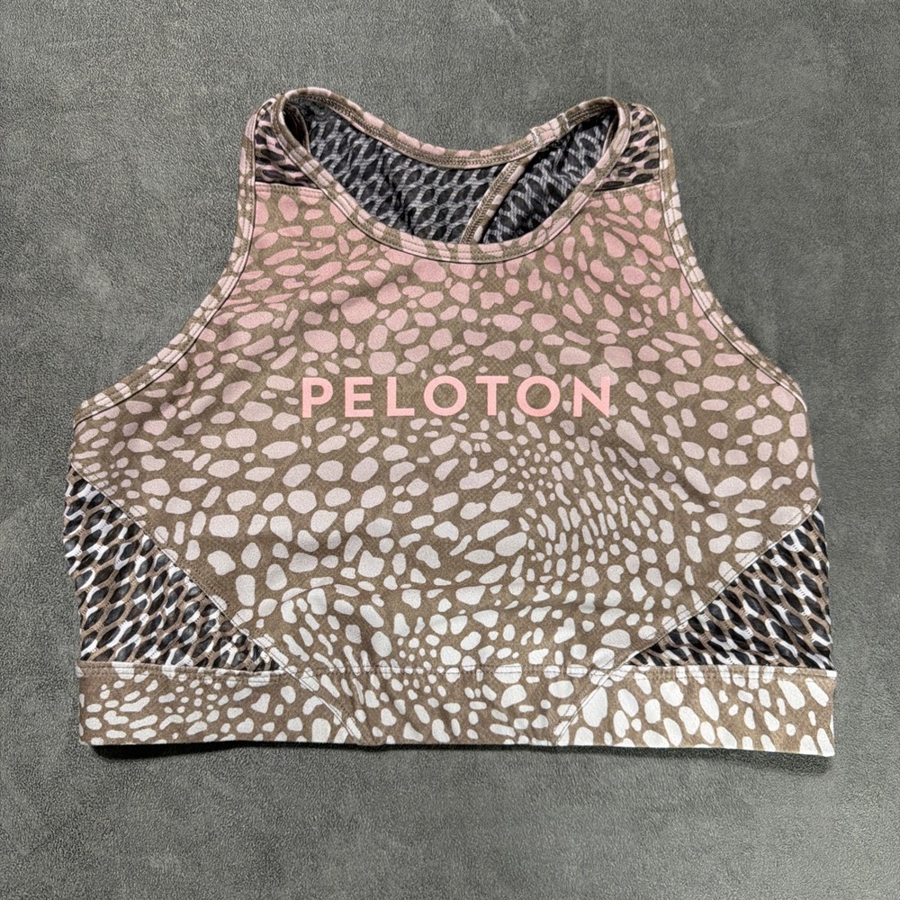 Peloton x With Wear It To Heart Riverstone Racerback Sports Bra LARGE
